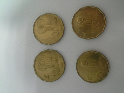 Lote De Monedas Argentinas Antiguas, Mundial Del Año 1978 0