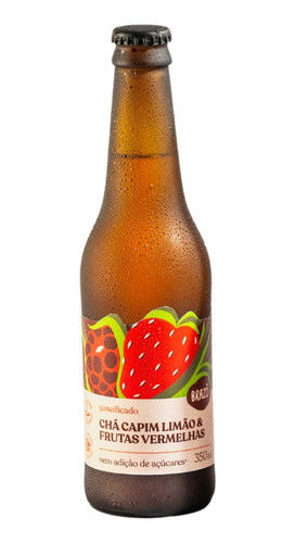 Kit 2x: Chá De Capim Limão Com Frutas Vermelhas Brazô 350ml 0