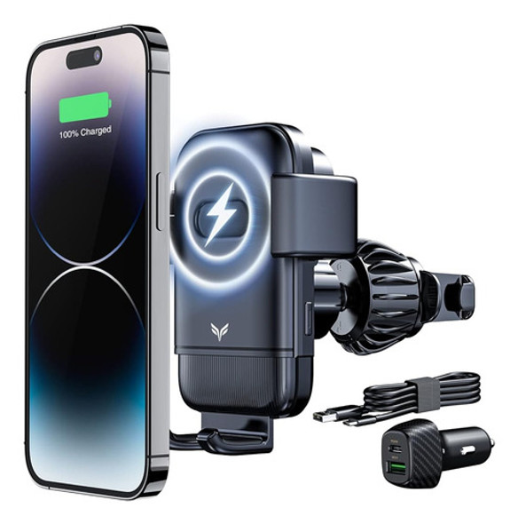 ~? Cargador De Coche Inalámbrico, 15w Qi Auto-clamping Sopor 0