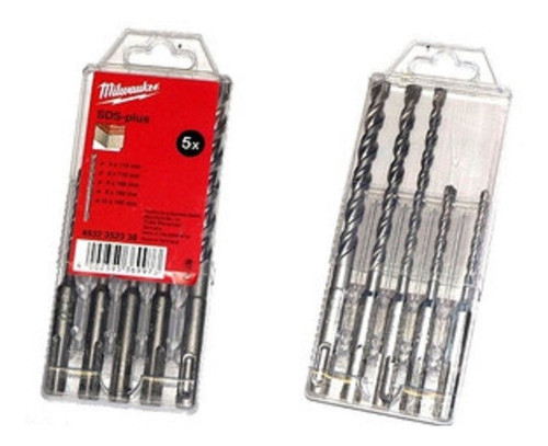 Set De 5 Brocas Sds Plus Rx4 Milwaukee 352833 0