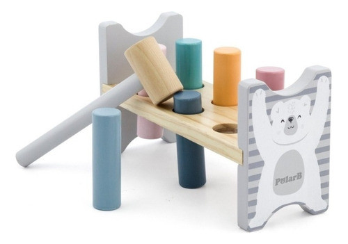 Golpe Martillo - Madera - Juego Didáctico - Polar B 0
