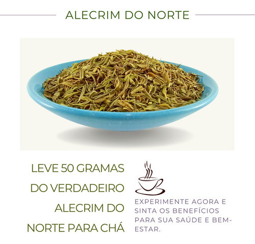 Chá De Alecrim Do Norte Ervas Alta Qualidade Natural Pura 1