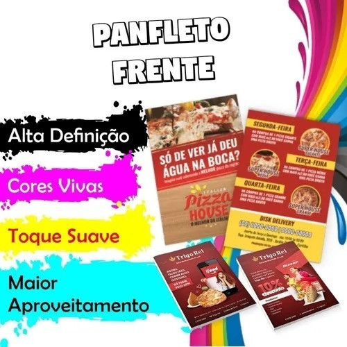 1000 Folhetos 10x14 Frente +15 Cartaz 21x30 +5 Cartaz 43x32 1