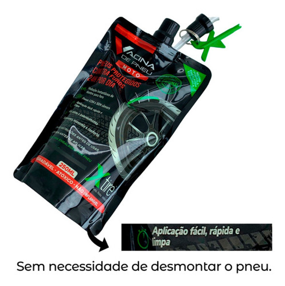 Vacina De Pneu Moto X-tyre 250ml 1