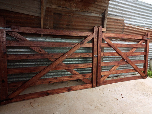 Portón Tranquera Madera Exterior 1