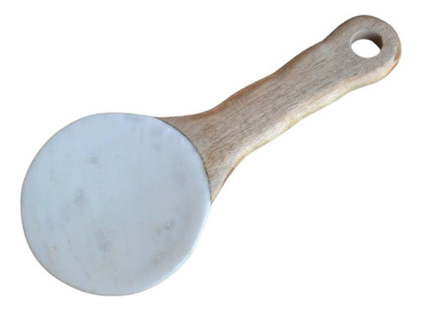 Cuchara De Apoyo Para Picadas Tabla Mármol Y Madera 25x11 Cm 0