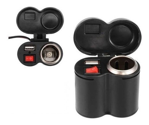 Toma Corriente Cargador Usb 12v Para Moto 1