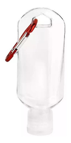 Porta Álcool Gel Frasco Mochila Chaveiro Mosquetão - 12 Unid 0