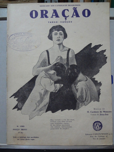 Partitura Oração Tango O. Cardoso De Menezes Zeca Ivo 0