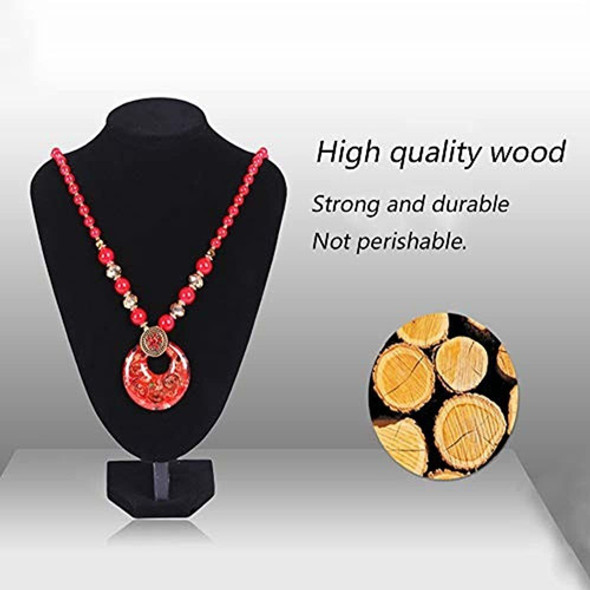 Wuligirl Terciopelo Negro 3dimensional Busto Del Collar Exhi 1
