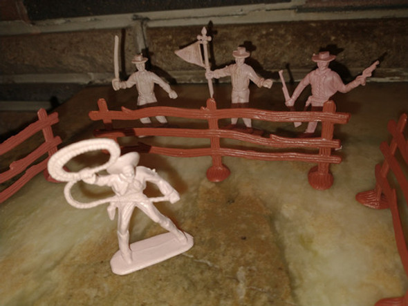 Lote Cowboys Pistoleros Más Cerca Establo Juguete Años 90 1