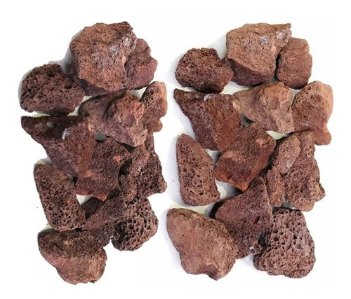 Pedra Vulcânica Marrom Para Lareira Churrasqueira Pacote 2kg 0
