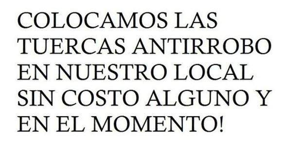 Tuerca Seguridad Antirrobo Toyota Sprinter 482/e Farad 1