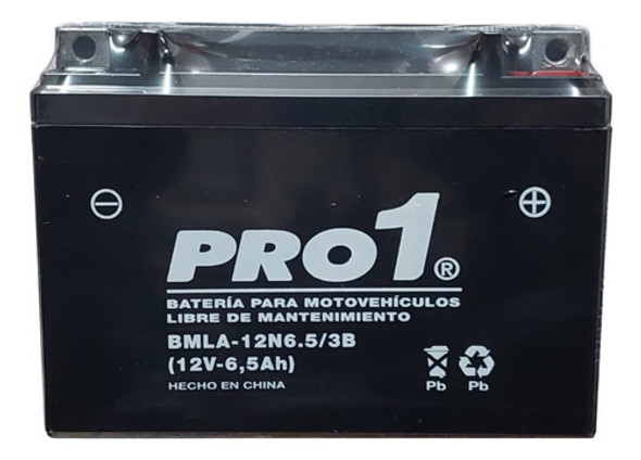 Bateria Moto 12v 6,5ah Ytx6.5l / 12n6.5-3b Motomel Gilera 0