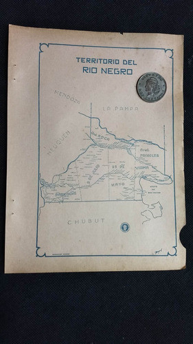 Mapa Antiguo Territorio Del Rio Negro Correos Y Telegrafos 0