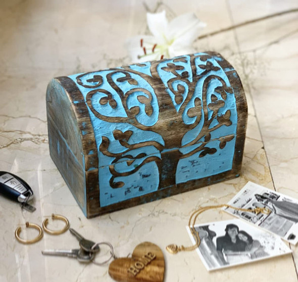 Gran Regalo De Cumpleanos, Caja De Madera Decorativa Hecha A 1 Gran Regalo De Cumpleanos, Caja De Madera Decorativa Hecha A 1