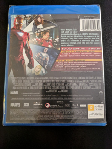 Blu-ray Duplo Homem De Ferro 2 - Edição Especial - Lacrado 1