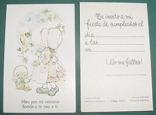 10 Tarjetas Cumpleaños Sarah Kay Chicas Miro Por Mi Ventana 0