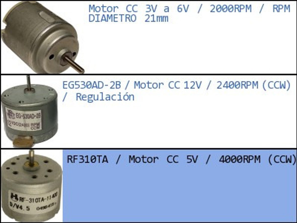 Rf310ta Motor Cc 5v 4000rpm Ccw 1