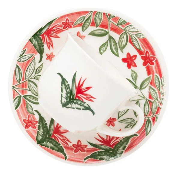 Conjunto De Chá Donna Jardim Tropical 12 Peças Biona 0 Conjunto De Chá Donna Jardim Tropical 12 Peças Biona 0