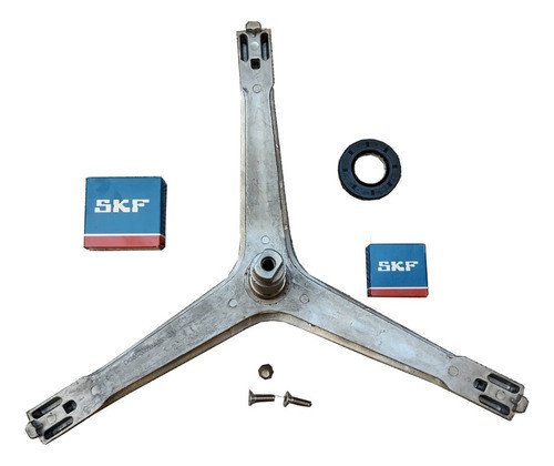 Kit Eje Y Rulemanes Reten Lavarropas Samsung Wf1702 Original 0