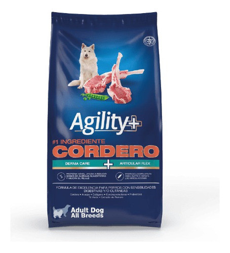Alimento Agility Perro Adulto Cordero Derma Care X 15kg 0
