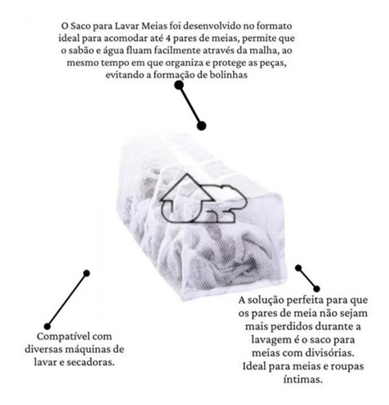 Saco Para Lavar Meia Ou Organizador De Meia Pra Viagem 1