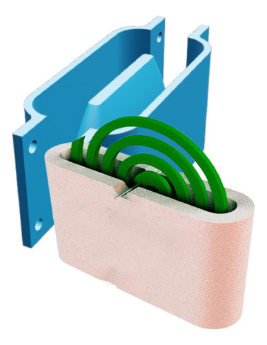 Molde Porta Espiral Pe 01 - Cemento - Yeso 0