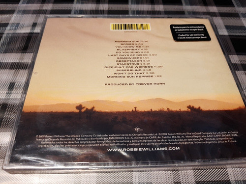 Robbie Williams - Reality Killed The Video Star - Cd Nuevo 1