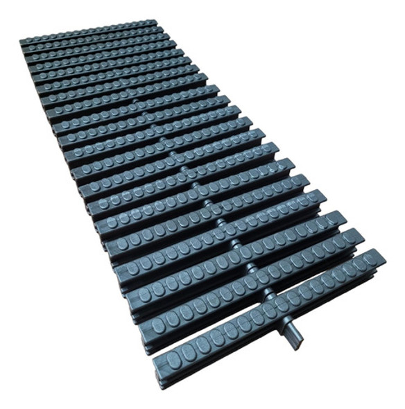 Rejilla De Piso Flex Pvc 150mm X 50cm Negra Uv Reforzada 0