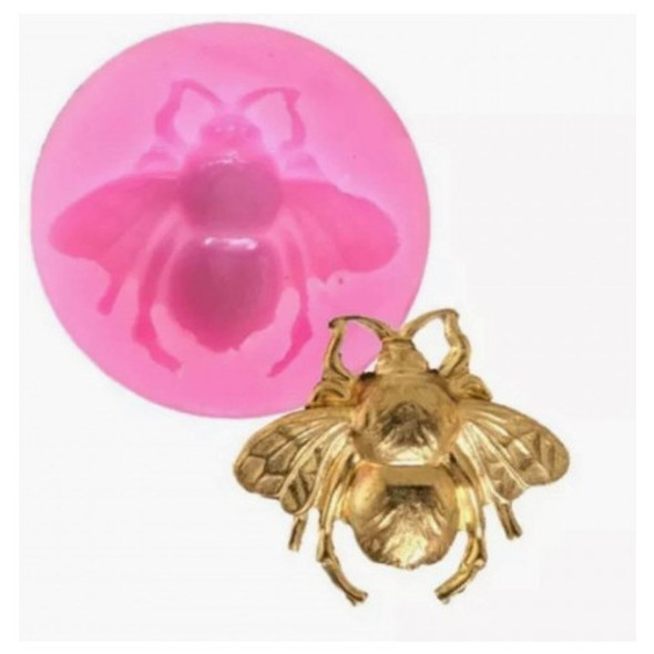 Molde De Silicone Mini Abelha Realista 0