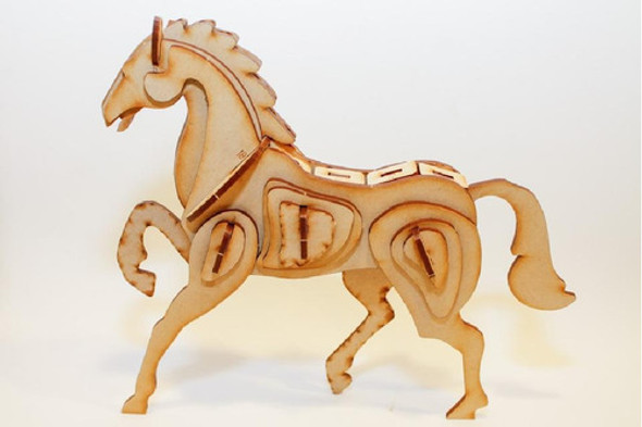 Maqueta Encastrable Animales - Mdf  Caballo - Imaginarte 0