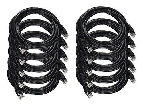 Imbaprice Cable De Red Ethernet Cat5e 10 Unidades Negro 0