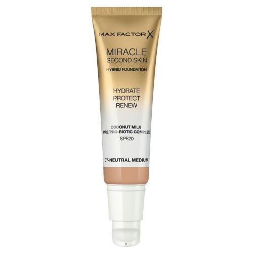Base Max Factor Miracle Second Skin N°007 Neutral Medium 1