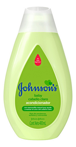Acondicionador Johnsons Baby Cabelloclaro Manzanilla 400ml 0