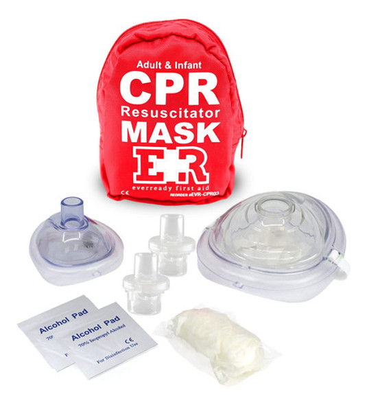 Adulto/niño De La Máscara De Rescate Rcp Pocket Resucitador, 0