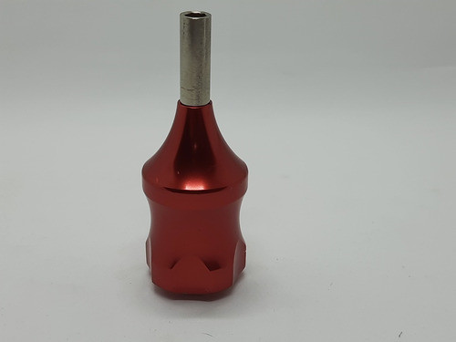2 Grips Fixos Red P Cartuchos Universais Tattoo 28mm + Haste 0