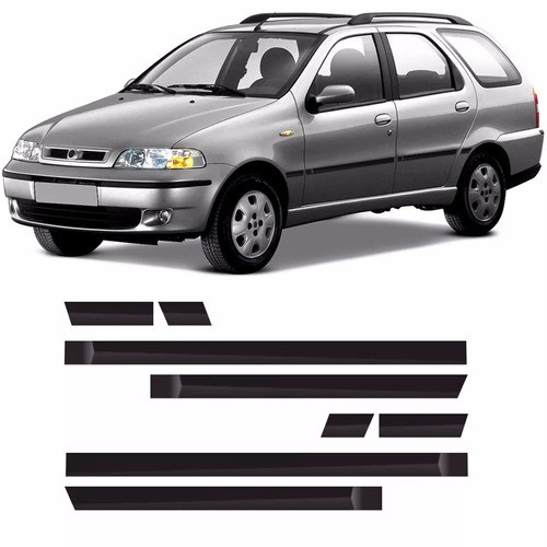 Juego Bagueta Lateral Fiat Palio Weekend 96 - 2000 0