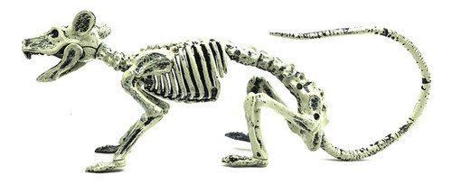 Rata Esqueletica 26x10 Cm Decoración  Halloween 1