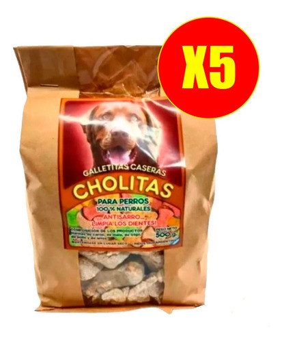 Galletitas Cholitas Anti Sarro - Horneadas X 500gr X 5 Unid. 0