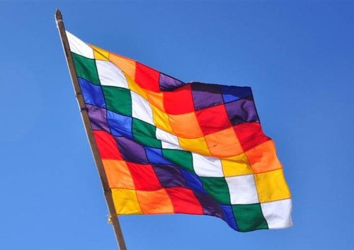 Bandera Wiphala- Pueblos Originarios 60cmx60cm- Milenio 0