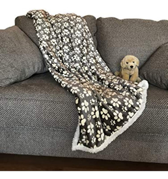 Estampado De Pata De Franela Longrich Y Manta Sherpa Ultra S 0