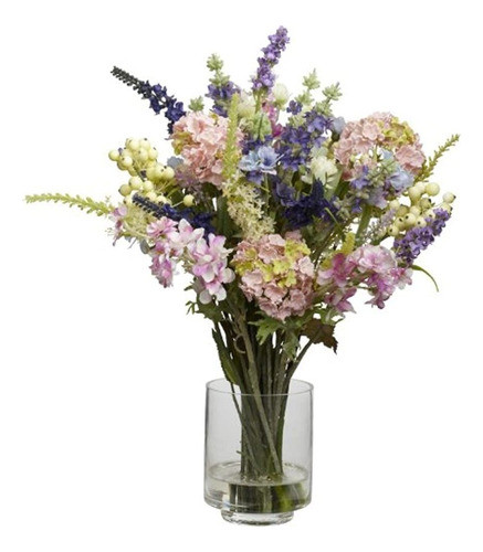 Nearly Natural 4760 Arreglo De Flores De Seda De Lavanda Y H 0