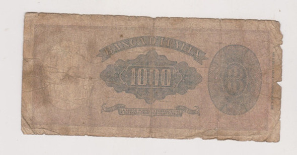 Billete Italia 1000 Liras Año 1947 Regular Abierto 1