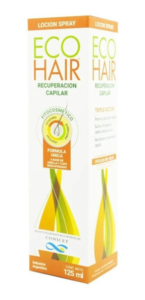Eco Hair Loción Spray Anticaída Crecimiento Capilar 125ml 1