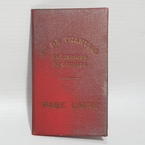 Antiguo Carnet Tranvía Eléctrico Córdoba 1934 Mag 60408 0