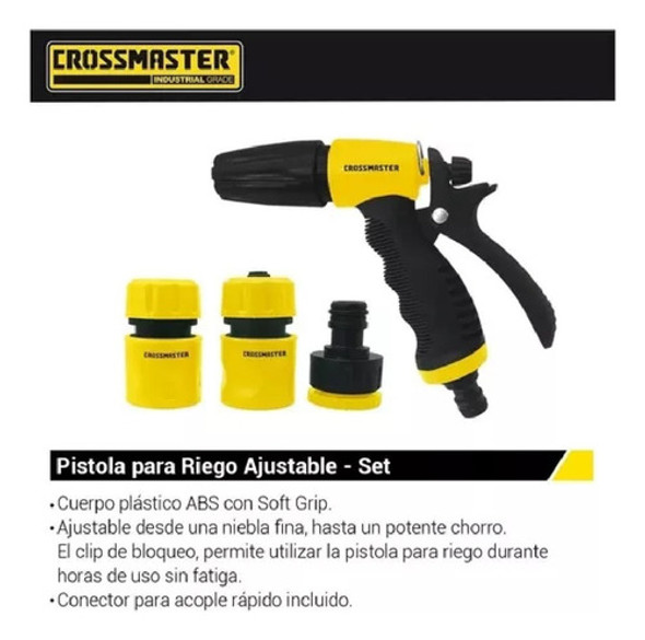 Pistola Para Riego Ajustable Crossmaster En Set - Ft 1