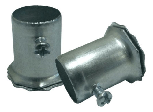Conector De Hierro (1) Con Tornillo Para Caño X 5 Un 0