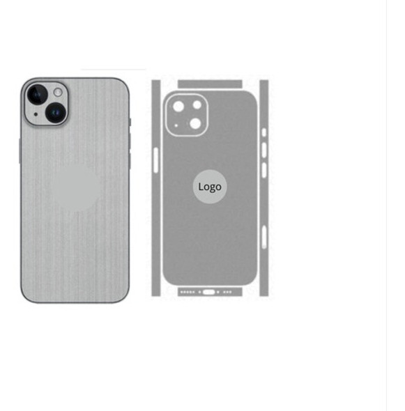Adesivo Aço Escovado Verso E Laterais Para iPhone 15 Plus 0