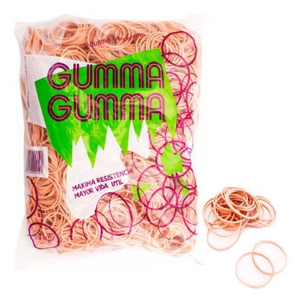 Banditas Elasticas Gumma Natural 40mm 120 Bolsas De 100gr 0
